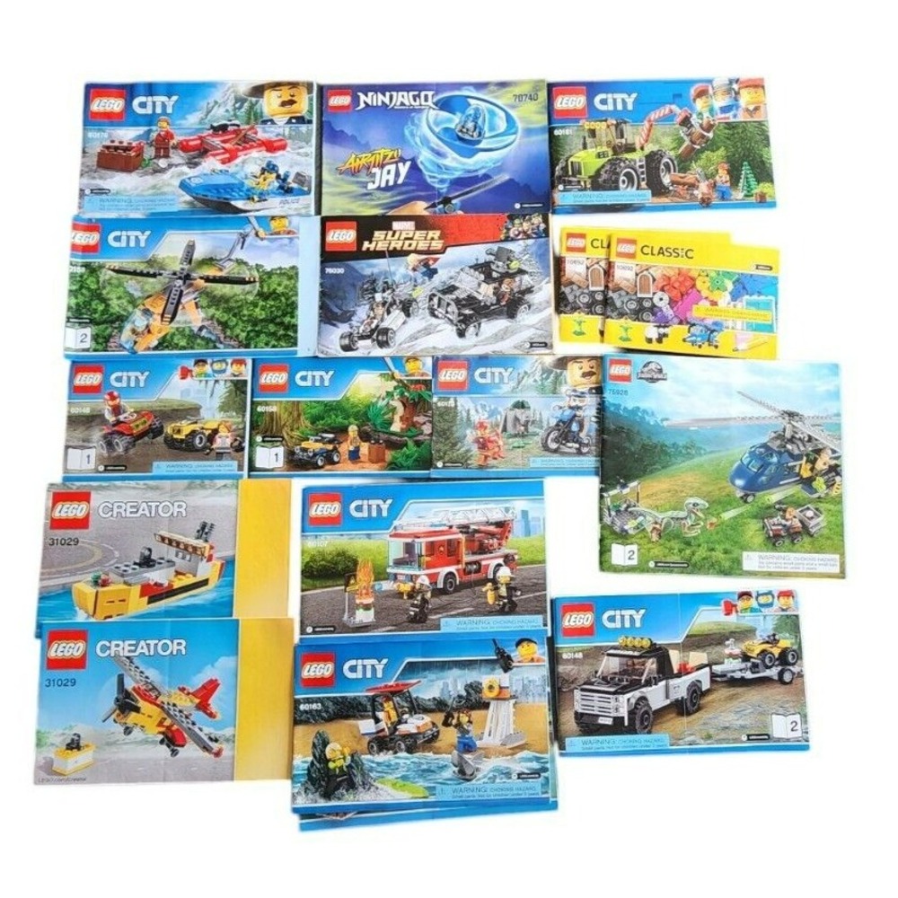 Lego City and Other Instruction‎ Books - Books Only Lot